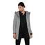 ONLY Damen klassischer Mantel OnlSedona Coat Übergangs-Jacke Kapuze Einfarbig, Farbe:Hellgrau, Größe:L