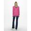 ONLY Damen Onllesly L/S Open Cardigan KNT Noos Strickjacke 15174274,Carmine Rose/Detail:Melange,S