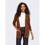 ONLY Damen Onllesly L/S Open Cardigan KNT Noos Strickjacke 15174274 ,Tortoise Shell/Detail:w. Melange ,XS