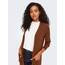 ONLY Damen Onllesly L/S Open Cardigan KNT Noos Strickjacke 15174274 ,Tortoise Shell/Detail:w. Melange ,XS