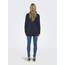 ONLY Damen ONLLESLY L/S Open Cardigan KNT NOOS Strickjacke, Total Eclipse/Detail:W. Melange, S