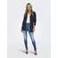 ONLY Damen ONLLESLY L/S Open Cardigan KNT NOOS Strickjacke, Total Eclipse/Detail:W. Melange, S