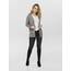 ONLY Damen Onllesly L/S Open Cardigan KNT Noos Strickjacke,Medium Grey Melange,XS