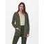 ONLY Damen Lange Strickjacke mit Taschen Stretch Casual Langarm ONLLESLY Open Cardigan Noos Gerippt, Farben:Grün, Größe:XS
