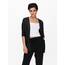 ONLY Damen Onllesly L/S Open Cardigan KNT Noos Strickjacke 15174274 ,Dark Grey Melange/Detail:w. Melange ,XS
