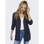 ONLY Damen ONLLESLY L/S Open Cardigan KNT NOOS Strickjacke, Total Eclipse/Detail:W. Melange, S