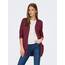 ONLY Damen Onllesly L/S Open Cardigan KNT Noos Strickjacke 15174274 ,Zinfandel ,XS