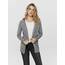 ONLY Damen Onllesly L/S Open Cardigan KNT Noos Strickjacke,Medium Grey Melange,XS