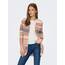 ONLY Damen Onllesly L/S Open Cardigan KNT Noos Strickjacke 15174274,Cloud Pink/Stripes:w. Misty Rose/MGM,M