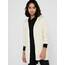 ONLY Damen Onllesly L/S Open Cardigan KNT Noos Strickjacke 15174274,Whitecap Gray/Detail:w. Melange,S