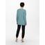 ONLY Damen Onllesly L/S Open Cardigan KNT Noos Strickjacke 15174274 ,Storm Blue/Detail:melange ,M