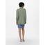 ONLY Damen Onllesly L/S Open Cardigan KNT Noos Strickjacke,Basil/Detail:w. Melange,M