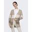 ONLY Damen Onllesly L/S Open Cardigan KNT Noos Strickjacke 15174274 ,Feather Gray ,M