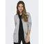 ONLY Damen Onllesly L/S Open Cardigan KNT Noos Strickjacke 15174274,Light Grey Melange,M