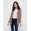 ONLY Damen Onllesly L/S Open Cardigan KNT Noos Strickjacke 15174274,Rose Browndetail:w. Melange,M