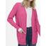 ONLY Damen Onllesly L/S Open Cardigan KNT Noos Strickjacke 15174274,Carmine Rose/Detail:Melange,M