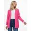 ONLY Damen Onllesly L/S Open Cardigan KNT Noos Strickjacke 15174274 ,Carmine Rose/Melange ,M