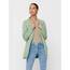 ONLY Damen Onllesly L/S Open Cardigan KNT Noos Strickjacke 15174274,Grün (Basil/W. Melange),3XL