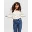ONLY Damen Onlmila Lacy L/S Long Pullover Knt Noos, Cloud Dancer, XXS