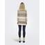 ONLY Damen Onllesly L/S Open Cardigan KNT Noos Strickjacke 15174274,Whitecap Gray/Stripes:w. Beige/Cappuccino Mel,XXL
