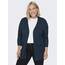 ONLY Damen Caresly L/S Open Knt Cardigan, Maritime Blue/Detail:melange, XL Große Größen EU