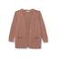 ONLY Damen Onllesly L/S Open Cardigan KNT Noos Strickjacke 15174274,Rose Brown/Detail:w. Melange,3XL
