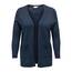 ONLY Damen Caresly L/S Open Knt Cardigan, Maritime Blue/Detail:melange, XL Große Größen EU