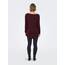 ONLY Damen Onlmila Lacy L/S Long Pullover Knt Noos, Windsor Wine, XXL