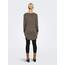 ONLY Damen Onlmila Lacy L/S Long Pullover Knt Noos, Walnut/Detail:w. Melange, 3XL