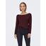 ONLY Damen Onlmila Lacy L/S Long Pullover Knt Noos, Windsor Wine, XXL