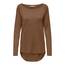 ONLY Damen Onlmila Lacy L/S Long Pullover Knt Noos, Toffee/Detail:w. Melange, S
