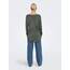 ONLY Damen Onlmila Lacy L/S Long Pullover Knt Noos, Balsam Green/Detail:w. Melange, XL