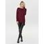 ONLY Damen Onlmila Lacy L/S Long Pullover Knt Noos, Sun-dried Tomatow Melange, XXL