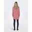 ONLY Damen Onlmila Lacy L/S Long Pullover KNT Noos, Tea Rose, L