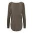 ONLY Damen Onlmila Lacy L/S Long Pullover Knt Noos, Walnut/Detail:w. Melange, L