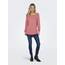 ONLY Damen Onlmila Lacy L/S Long Pullover KNT Noos, Tea Rose, L