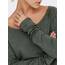 ONLY Damen Onlmila Lacy L/S Long Pullover Knt Noos, Balsam Green/Detail:w. Melange, 3XL