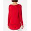 ONLY Damen Onlmila Lacy L/S Long Pullover Knt Noos, Mars Red, XXL