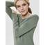 ONLY Damen Langer Feinstrick Pullover | Langarm Rundhals Knit Sweater | Stretch Jumper Locker ONLMILA, Farben:Grün, Größe:XS