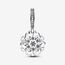 Feitery Christmas Schneeflocken Charms Kompatibilität für Pandora Armband Bead Charm für Damen Weihnachtszeit