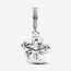 Feitery Cherry Blossom Dangle Charm Herz Anhänger Armband zum Muttertag