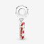 Feitery Christmas Lebkuchenmann Charms Kompatibilität für Pandora Armband Bead Charm für Damen Weihnachtszeit