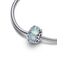 Feitery Christmas Zauberlehrling Charms Kompatibilität für Pandora Armband Bead Charm für Damen Weihnachtszeit (Winterblau Schneeflocke Murano)