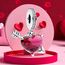Feitery Christmas Rosa Herzen Charms Kompatibilität für Pandora Armband Bead Charm für Damen Weihnachtszeit