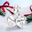 Feitery Familie Daughter and Mother Charms Armband Bead Charm für Damen Weihnachtszeit