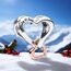Feitery Christmas Family is Love Charms Kompatibilität für Pandora Armband Bead Charm für Damen Weihnachtszeit