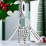 Feitery Christmas Familie Charms Armband Bead Charm für Damen Weihnachtszeit (Silberzähne)