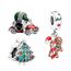 Feitery Christmas Zauberlehrling Charms Kompatibilität für Pandora Armband Bead Charm für Damen Weihnachtszeit (Trio Eins-1)