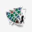 Feitery Christmas Weihnachtsbaum Charms Kompatibilität für Pandora Armband Bead Charm für Damen Weihnachtszeit