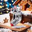 Feitery Christmas Festliche Maus & Strumpf Charms Kompatibilität für Pandora Armband Bead Charm für Damen Weihnachtszeit
